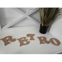 Lettres 50cm retro en bois...