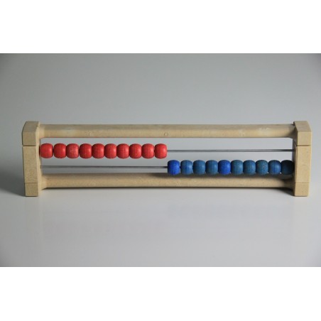 Petit boulier 20 boules rouges et bleues