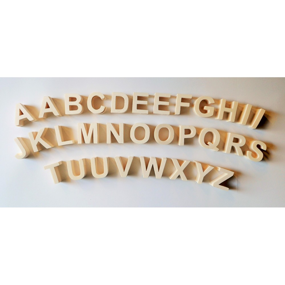 Alphabet Montessori script bâton de 155 lettres