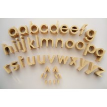 Alphabet mobile Montessori en bois script école 155 lettres