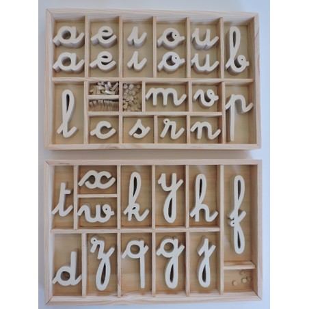 Alphabet cursif Avec Attaques 155 lettres
