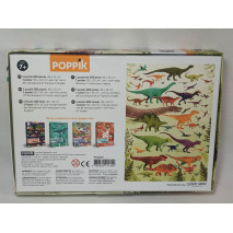 Boîte du puzzle éducatif poppik sur les dinosaures