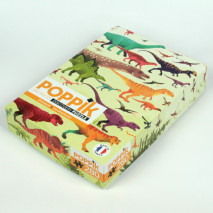 Emballage puzzle Poppik dinosaures: plusieurs dinosaures