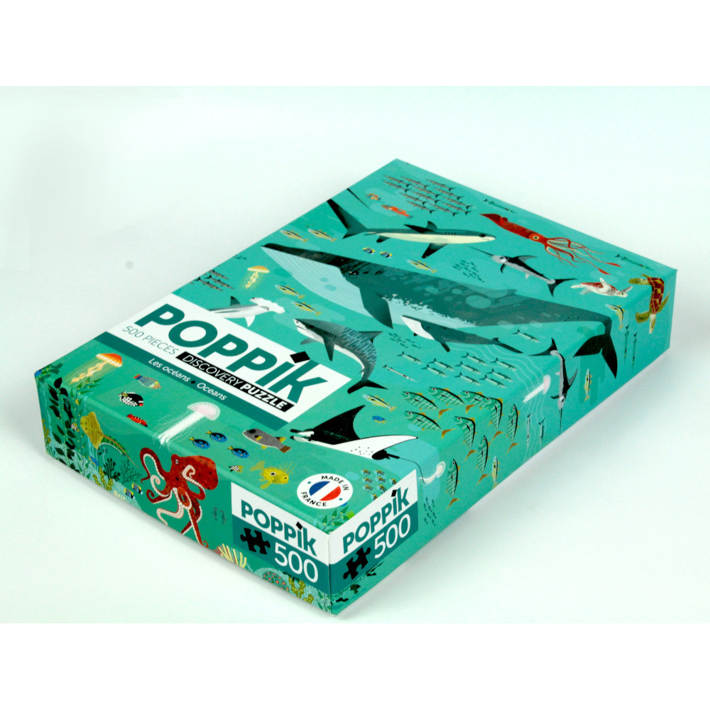poppik Poppik Puzzle éducatif, 500 pièces, dès 8 ans